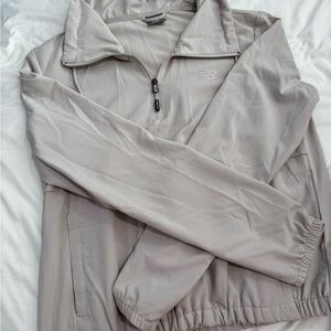 New Balance Heather Gray Zip-Front Track Jacket